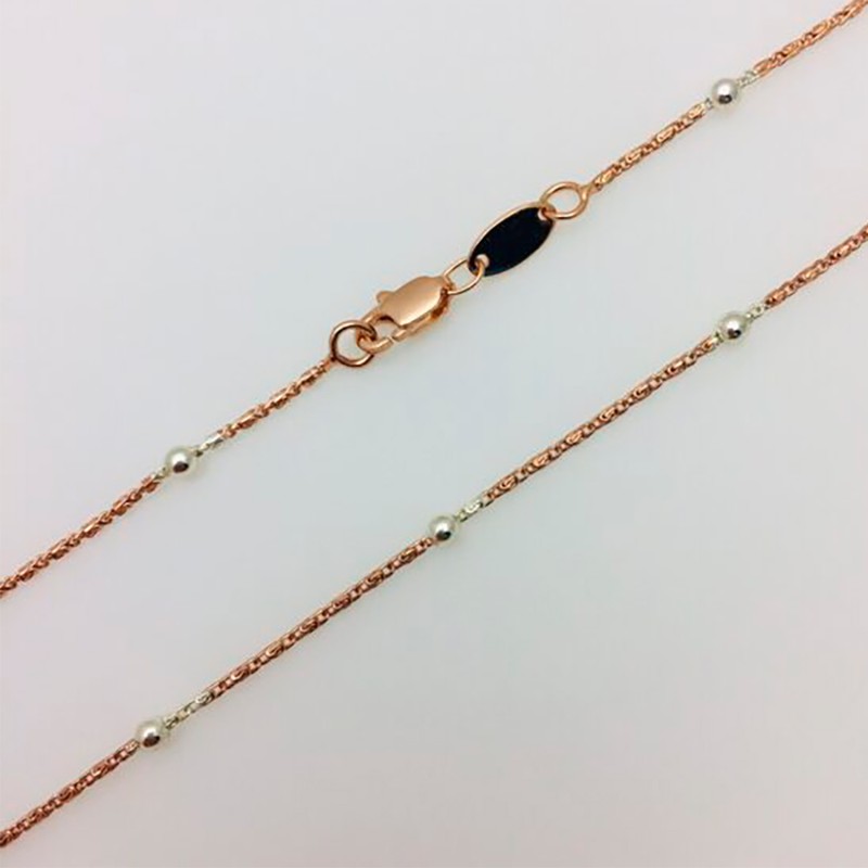 Apzeltīta rokassprādze Bumbiņu un gliemežu posmu virkne