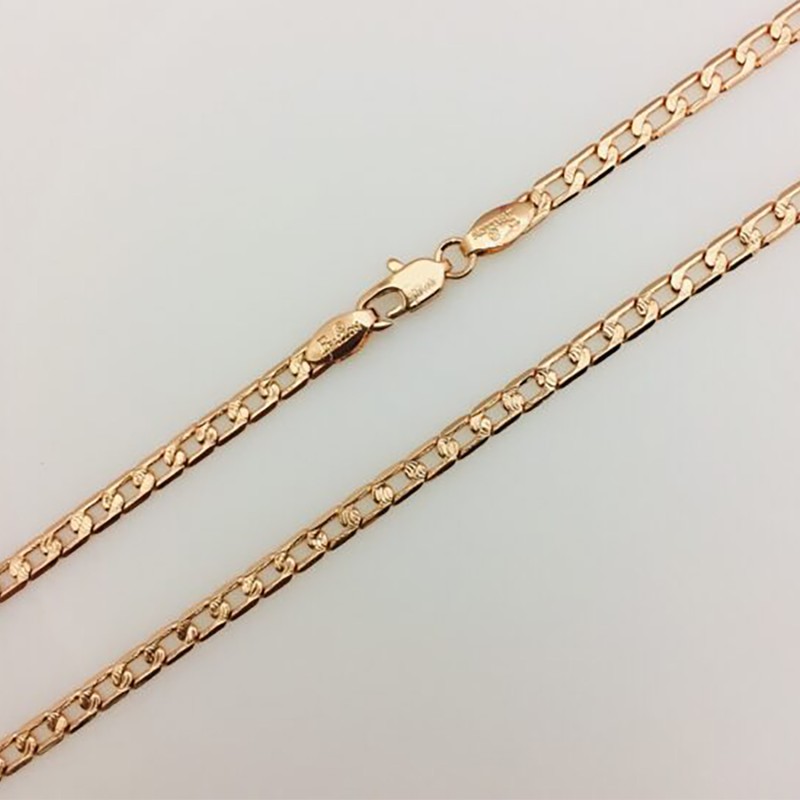 Apzeltītā ķēdīte Viļnveidīgi kaltu posmu klasiskās ķēdes virkne