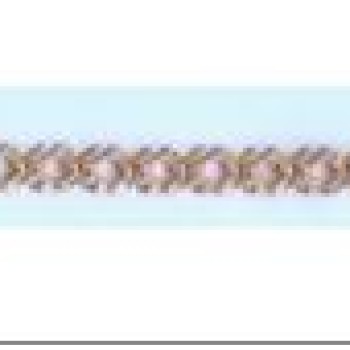 Apzeltīta rokassprādze Klasisks Rombo austu stiepļu posmu pinums