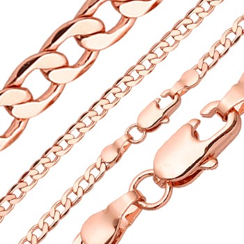 Apzeltīta rokassprādze Klasiskās ķēdes ar apmales posmu virkne