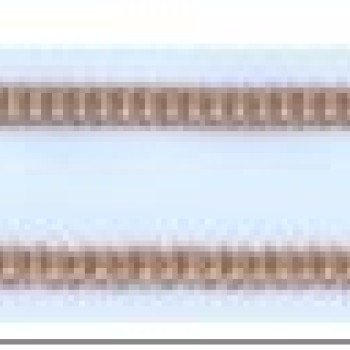 Apzeltīta rokassprādze Kubas dubulto ieliektu posmu pinums