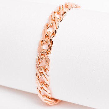 Apzeltīta rokassprādze Klasisks Rombo austu stiepļu posmu pinums