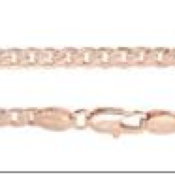 Apzeltīta rokassprādze Izkaltu sānu un izkaisītu punktiņu gravējuma savītu posmu virkne