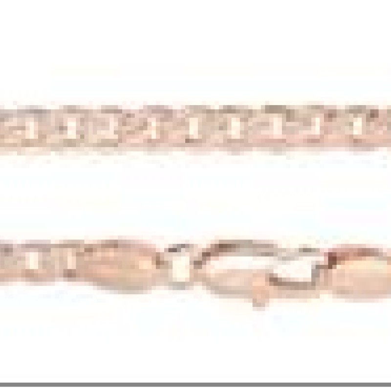 Apzeltīta rokassprādze Izkaltu sānu un izkaisītu punktiņu gravējuma savītu posmu virkne