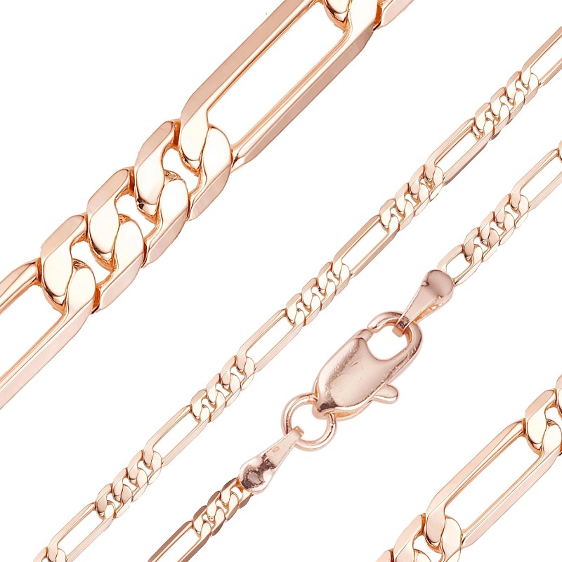 Apzeltīta rokassprādze Klasiskā Figaro virkne