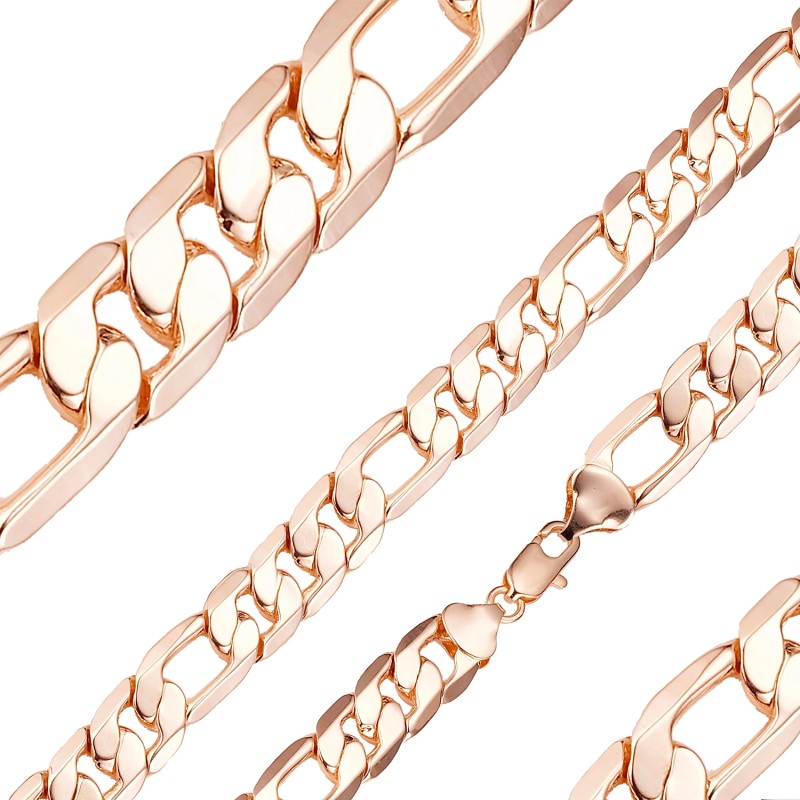 Apzeltīta rokassprādze Klasiskā Figaro virkne