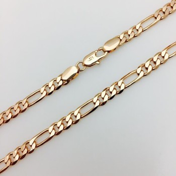 Apzeltīta rokassprādze Klasiskā Figaro virkne