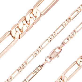 Apzeltīta rokassprādze Klasiskā Figaro virkne