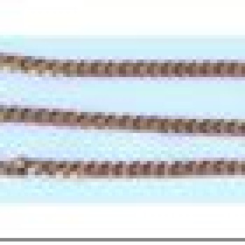 Apzeltīta rokassprādze Apļveida apmales(Round Curb) posmu virkne