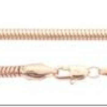 Apzeltīta rokassprādze Klasiska čūskas kaula noapaļotu robainu posmu virkne