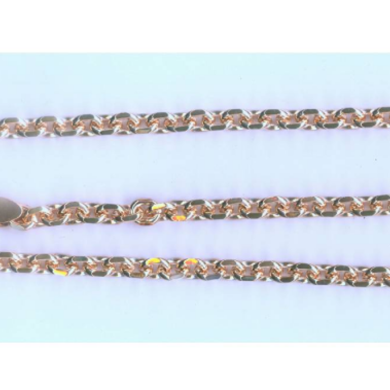 Apzeltīta rokassprādze Itāļu enkuru (Italian anchor) posmu virkne