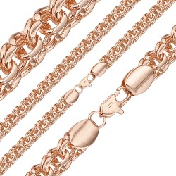 Apzeltīta rokassprādze Bismarks pinums dubultais rolo