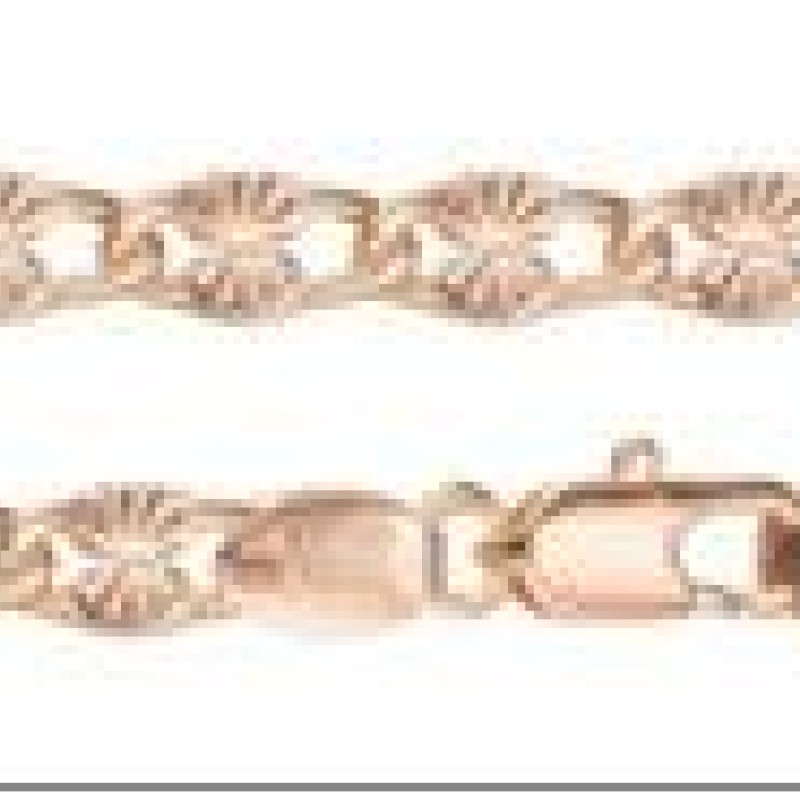 Apzeltīta rokassprādze Iegravētu saules staru ovālu posmu virkne