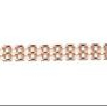 Apzeltīta rokassprādze Panteras posmu virkne (kāpurķēdes forma)