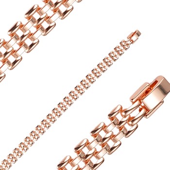 Apzeltīta rokassprādze Panteras posmu virkne (kāpurķēdes forma)