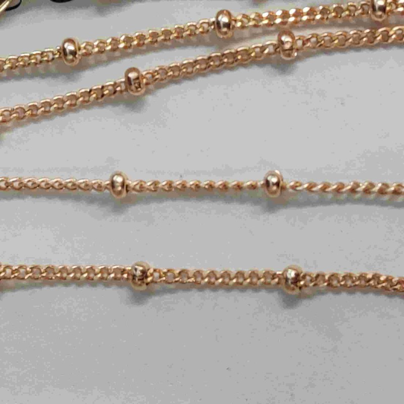 Apzeltītā ķēdīte Bumbiņu Kubas dubulto posmu pinums