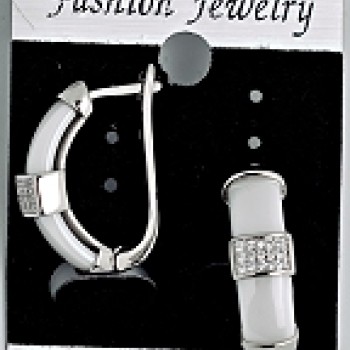 Auskari ar rodija pārklājumu un keramiku