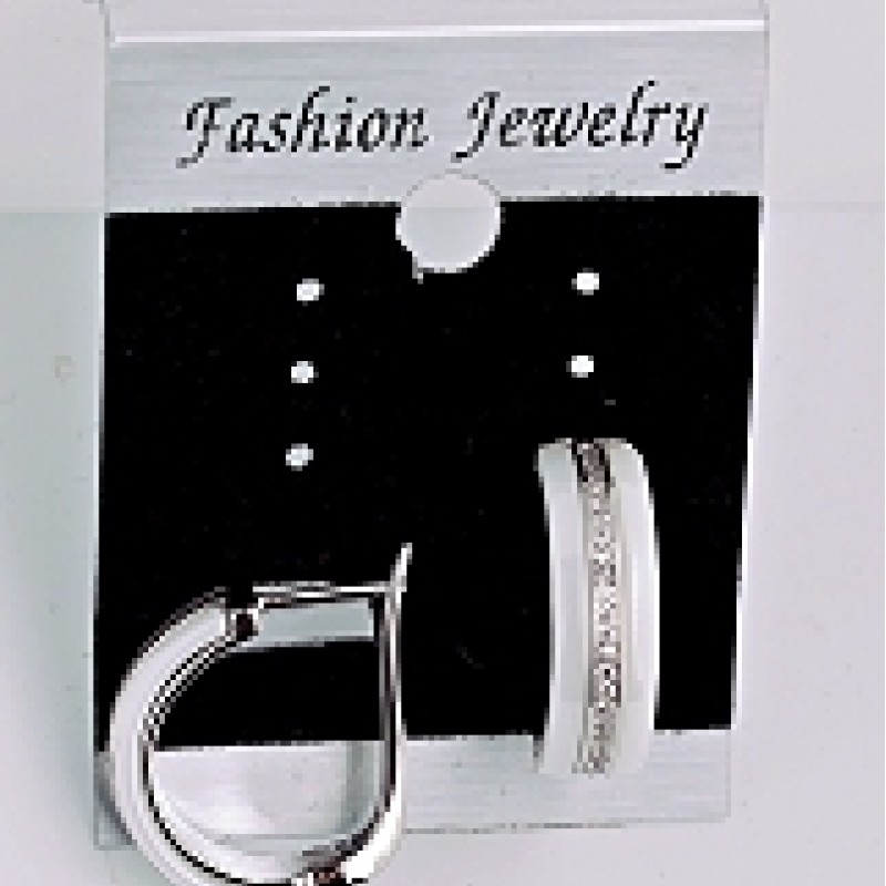 Auskari ar rodija pārklājumu un keramiku