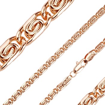 Apzeltīta rokassprādze Klasiskā gliemežu posmu virkne