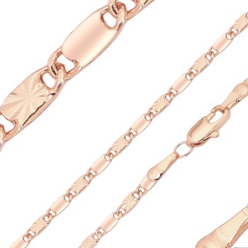 Apzeltīta rokassprādze Vienlaidu glancētu gliemežvāku un saules staru gravējuma posmu virkne