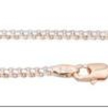 Apzeltīta rokassprādze Bismarks enkura aušanas dubulto posmu pinums