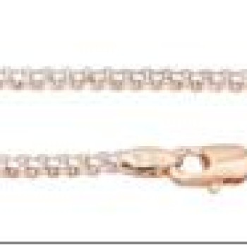 Apzeltīta rokassprādze Bismarks enkura aušanas dubulto posmu pinums