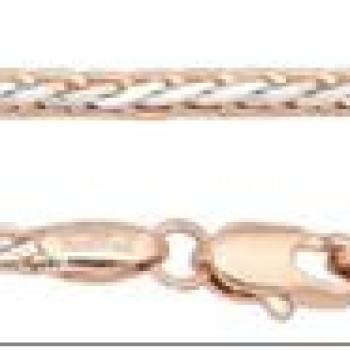 Apzeltīta rokassprādze Klasisks Spiga kviešu vārpas pinums