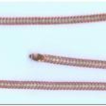 Apzeltīta rokassprādze Kubas divvirzienu dubulto posmu pinums