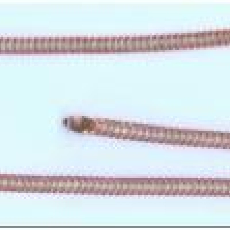 Apzeltīta rokassprādze Kubas divvirzienu dubulto posmu pinums