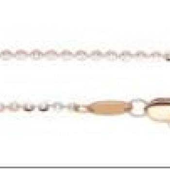 Apzeltīta rokassprādze Dobu disku Rolo posmu (Enkura) virkne