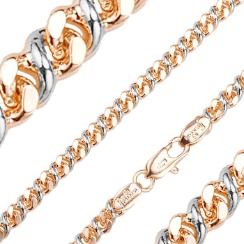 Apzeltītā ķēdīte Infinity apaļa 8-ka posmu pinums