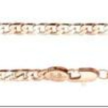 Apzeltīta rokassprādze Klasiskās ķēdes ar apmales posmu virkne