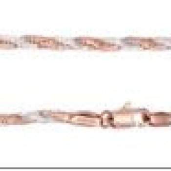 Apzeltīta rokassprādze Plakanas virves pinums