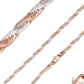 Apzeltīta rokassprādze Plakanas virves pinums