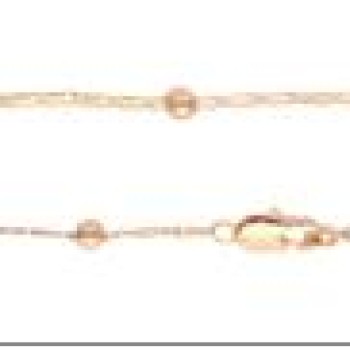 Apzeltīta rokassprādze Bumbiņu un 2 pušu apaļa gliemežvāka posmu virkne