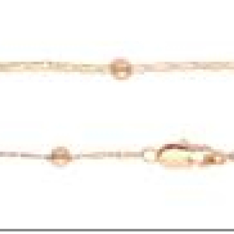 Apzeltīta rokassprādze Bumbiņu un 2 pušu apaļa gliemežvāka posmu virkne