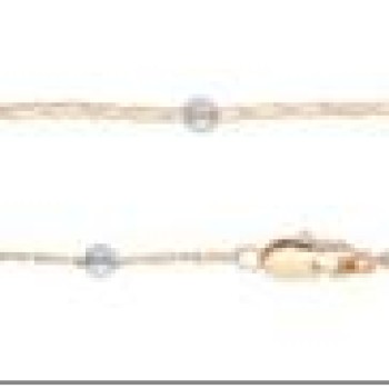 Apzeltīta rokassprādze Bumbiņu un 2 pušu apaļa gliemežvāka posmu virkne