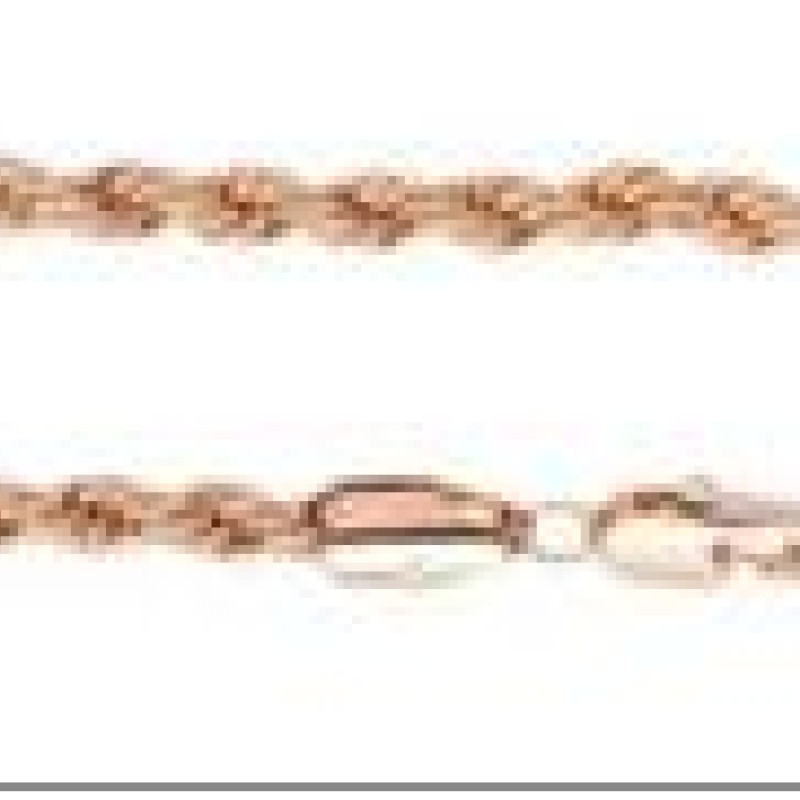 Apzeltīta rokassprādze Klasisks Franču virves pinums