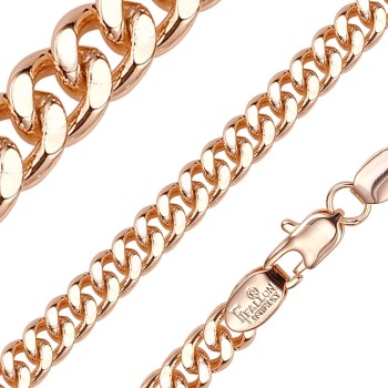 Apzeltīta rokassprādze Klasisks Maiami stila pinums