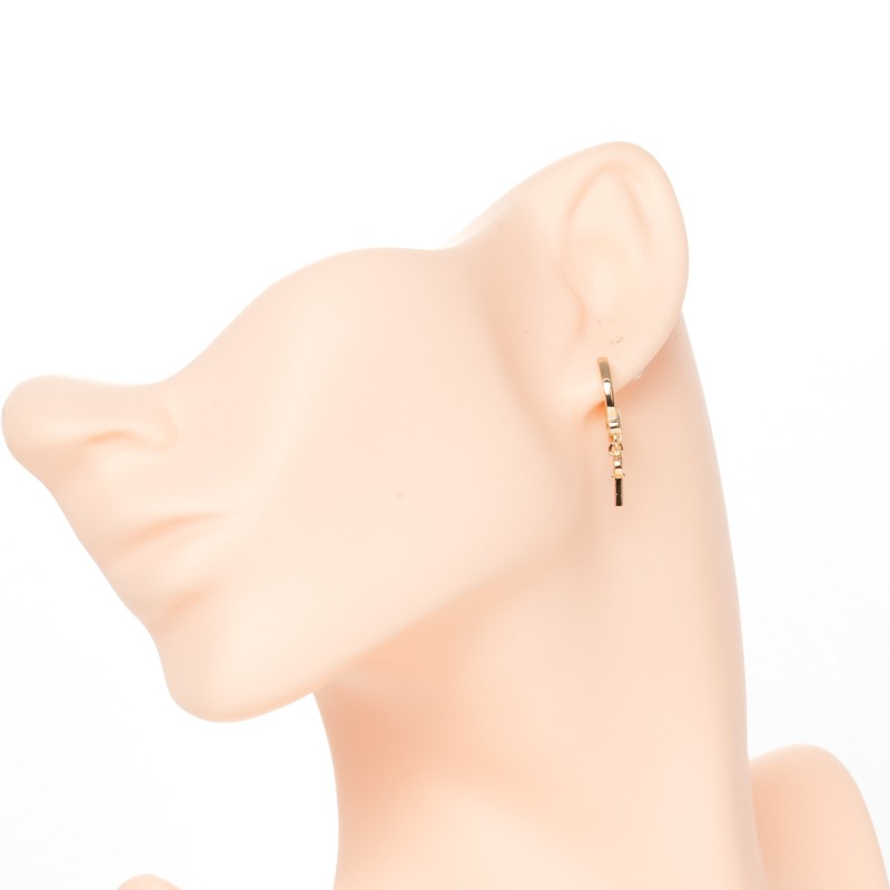 Apzeltīti auskari riņķi