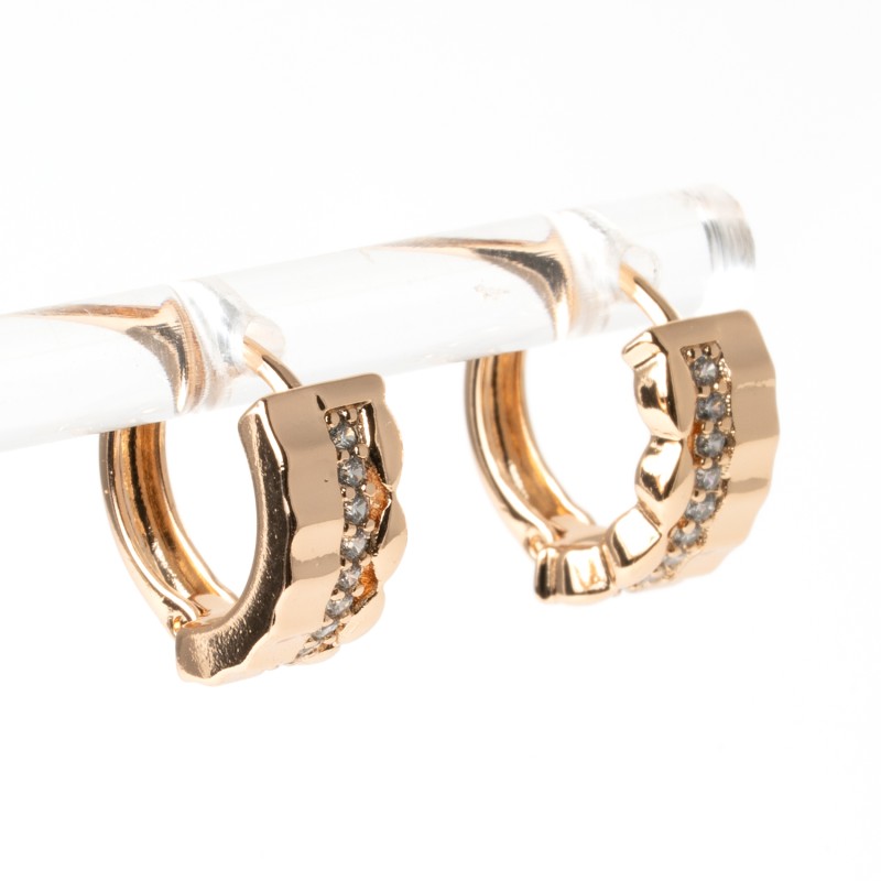 Apzeltīti auskari riņķi XUPING