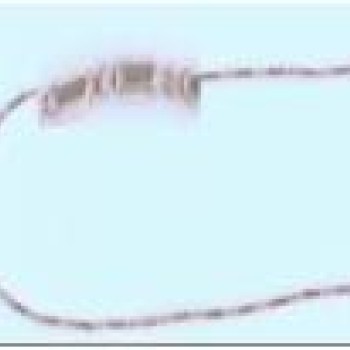 Apzeltītā ķēdīte Bumbiņu un cilindrisku posmu virkne