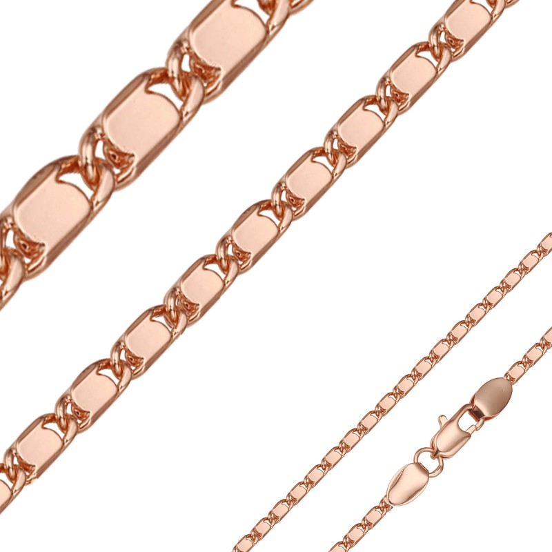 Apzeltītā ķēdīte Plakanu smalku pulētu gliemežvāku posmu virkne