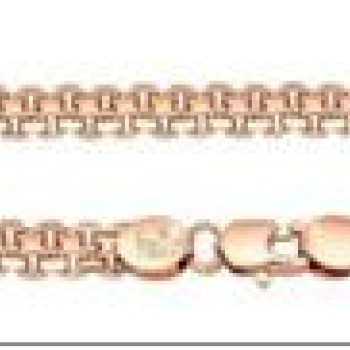 Apzeltītā ķēdīte Bismarks enkura aušanas dubulto posmu pinums