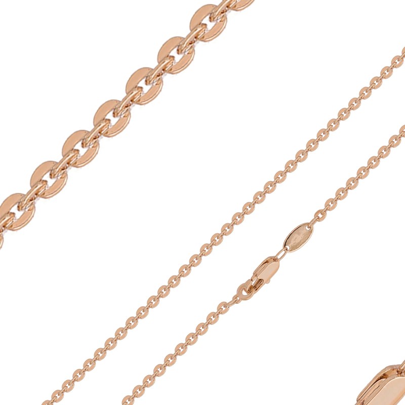 Apzeltītā ķēdīte Dobu disku Rolo posmu (Enkura) virkne