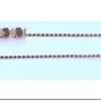 Apzeltītā ķēdīte Ieliektu (Pielāgojamu) cietu gliemeža posmu virkne