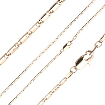 Apzeltītā ķēdīte Vienlaidu glancētu gliemežvāku posmu virkne