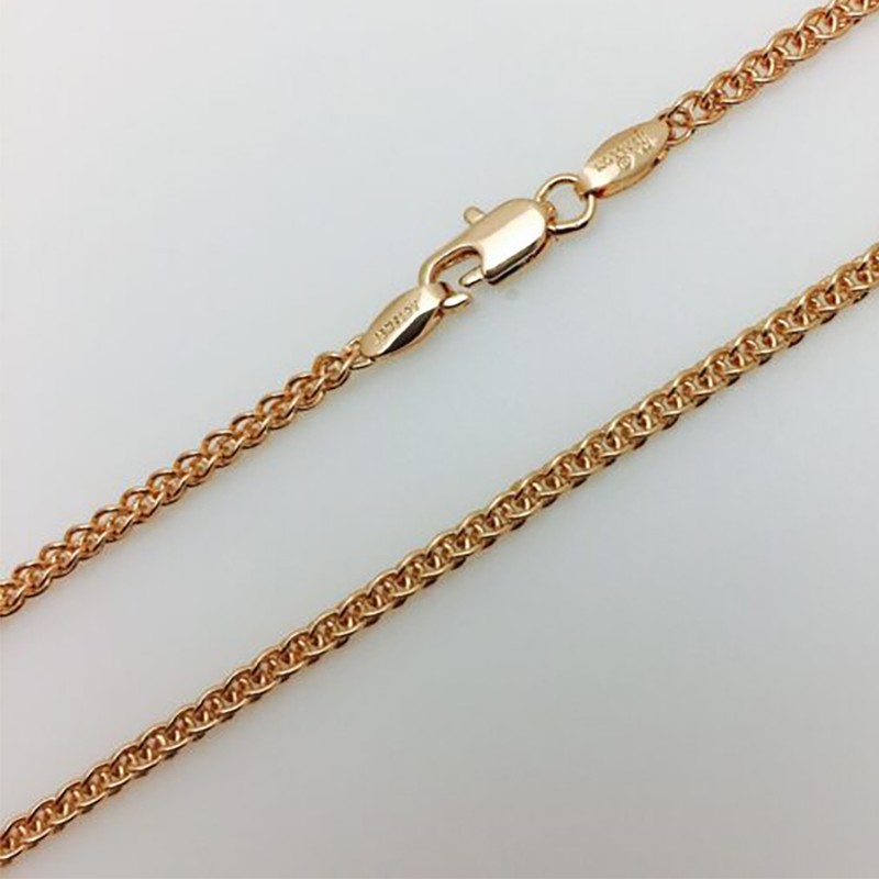 Apzeltītā ķēdīte Spiga kviešu ķēdes pinums