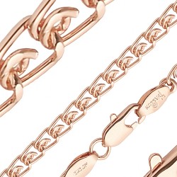 Apzeltītā ķēdīte Love austu stiepļu posmu pinums