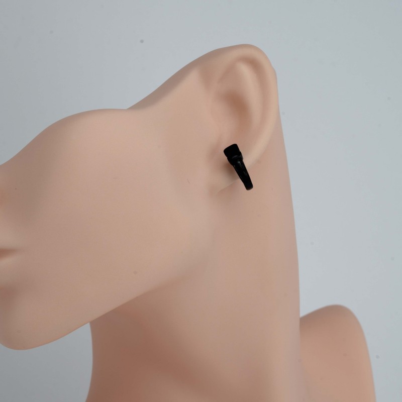 Nerūsējošā tērauda auskari melni